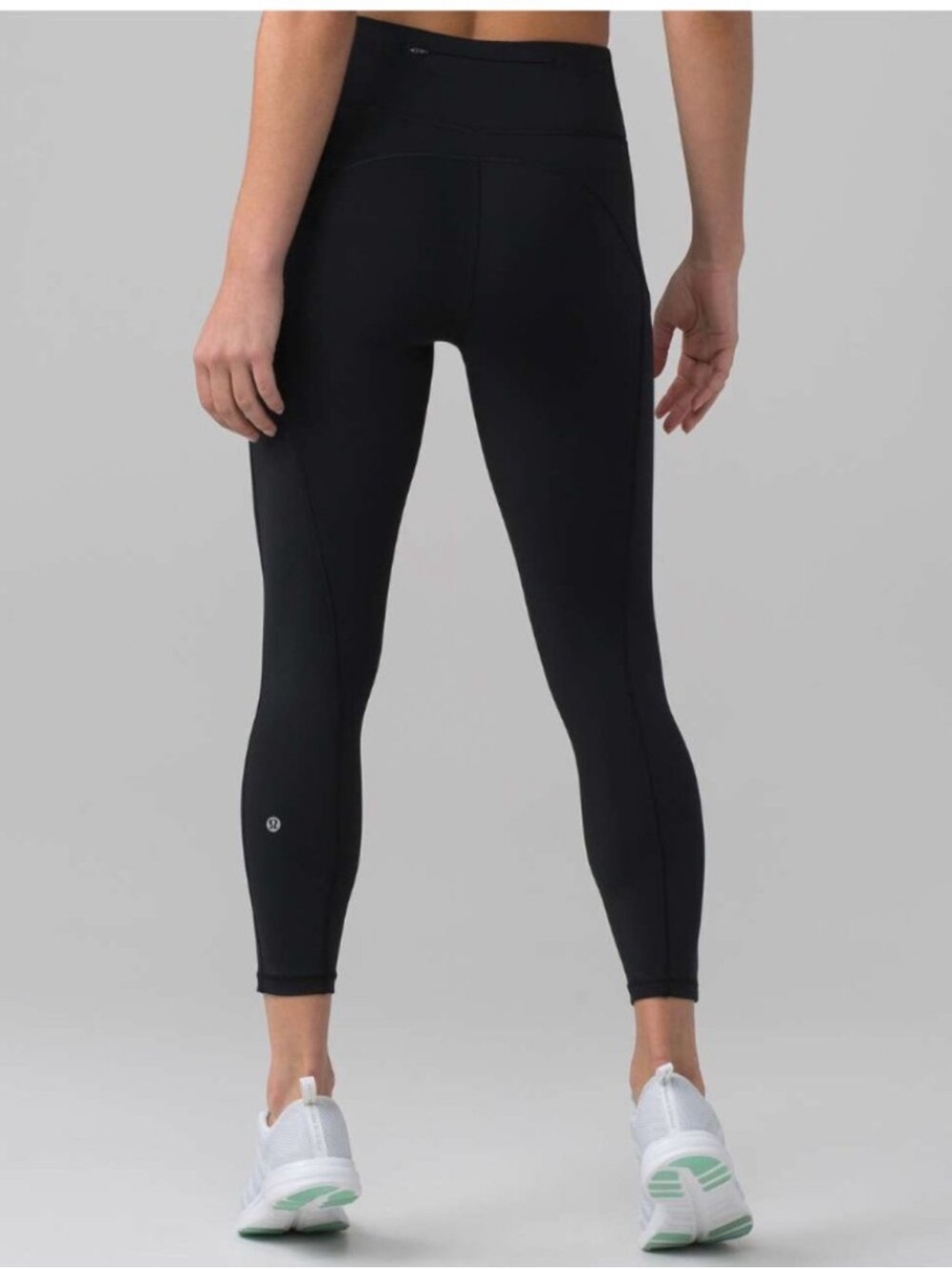 Lululemon Final Lap Crop Leggings Pockets Black 23" Sz 12 $118